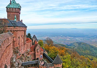 Hohkönigsburg im Elsass/Frankreich